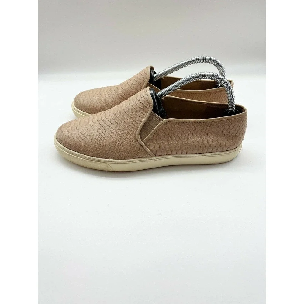 Cole Haan Grand OS Blush Pink Alligator Leather Slip On Sneakers Size 8.5 B